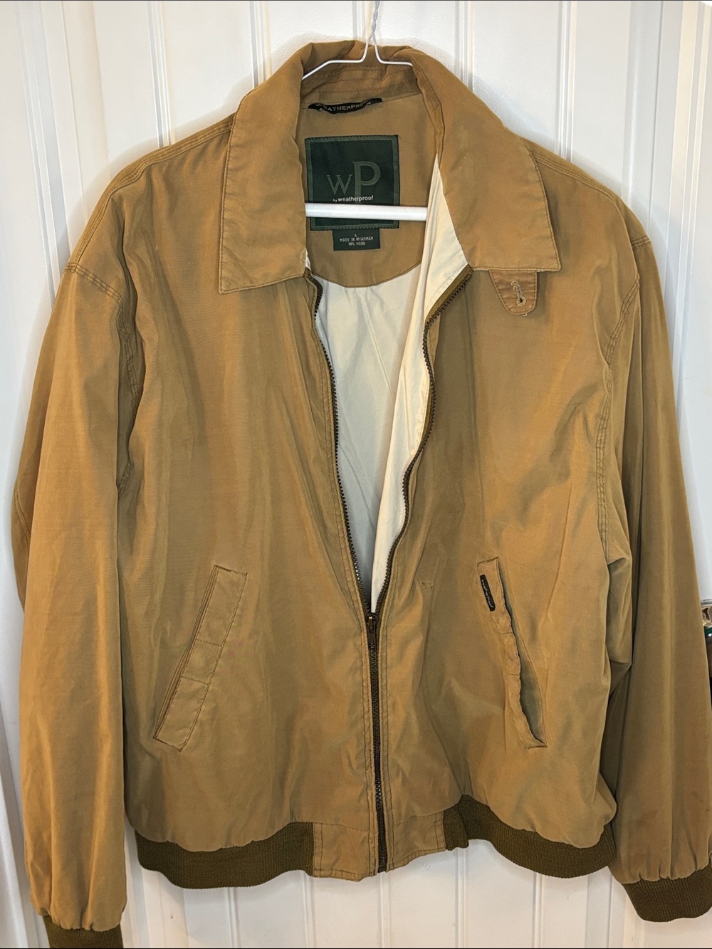 Weatherproof Men's Bomber Jacket in Camel